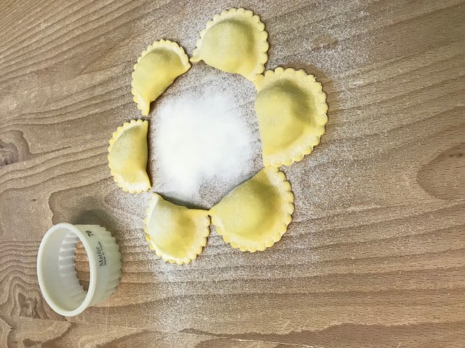 Ravioli spada e finocchietto