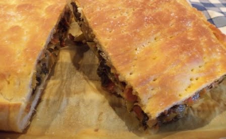 Schiacciata gorgonzola noci ed erbette