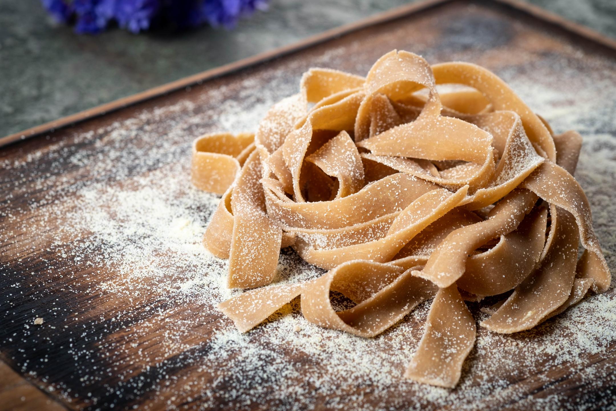 Tagliatelle con farina di castagne