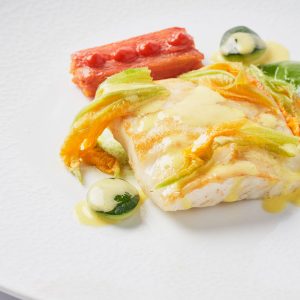 Rombo con finocchi allo zafferano