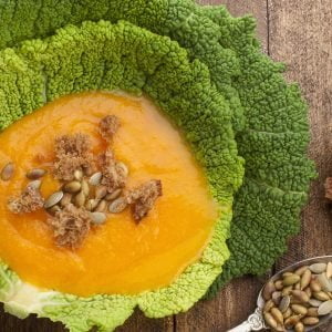 Purea di zucca e verza