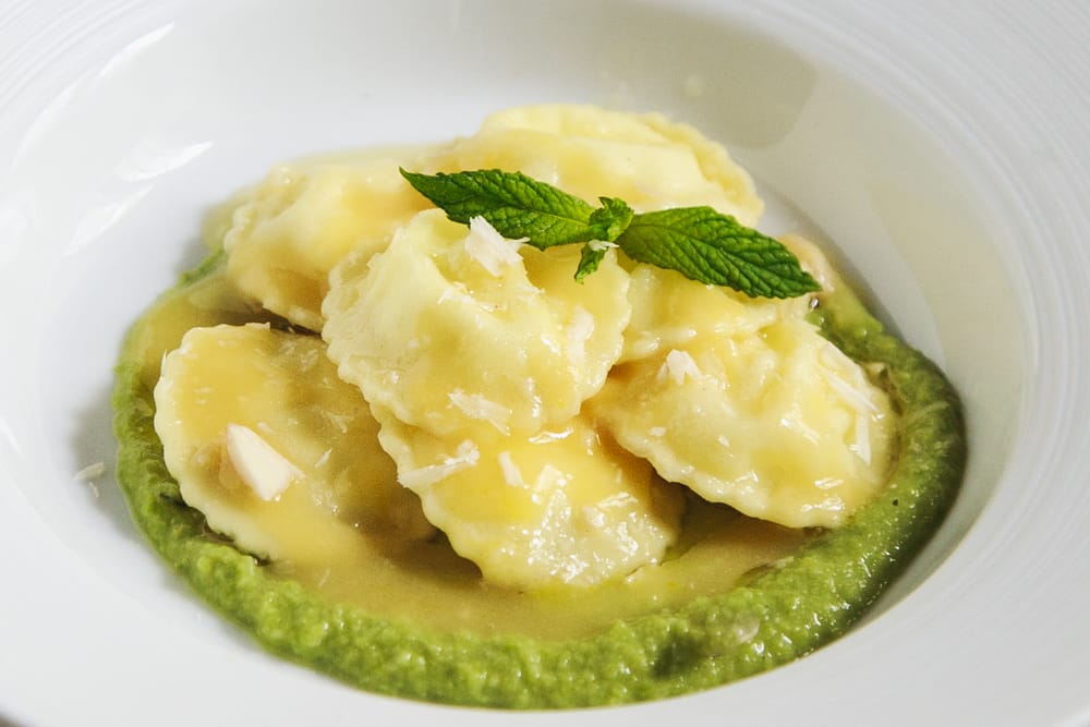 Margherite fave, menta e pecorino